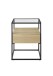 Beistelltisch >EVORA< 1 Schublade, Eiche Dekor, Holzwerkstoff / Metall - 43x54x43 (BxHxT)