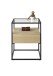 Beistelltisch >EVORA< 1 Schublade, Eiche Dekor, Holzwerkstoff / Metall - 43x54x43 (BxHxT)