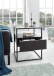 Beistelltisch >EVORA< in schwarz, Holzwerkstoff / Metall - 43x54x43cm (BxHxT)