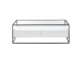 Couchtisch >EVORA< 2 Schübe, Ablage, weiss / Glas - 120x40x60 (BxHxT)