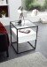 Beistelltisch >EVORA< Schublade, weiss, Holzwerkstoff / Metall - 43x54x43cm (BxHxT)