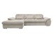 Polstergarnitur >Riordan< Schlaffunktion, Stauraum, Webstoff Corto beige - 314x104x184 (BxHxT)