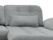Polstergarnitur >Riordan< Schlaffunktion, Stauraum, Webstoff Corto silber - 314x104x184 (BxHxT)