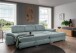 Polstergarnitur >Riordan< Schlaffunktion, Stauraum, Webstoff Corto mint - 314x104x184 (BxHxT)