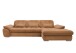 Polstergarnitur >Riordan< Schlaffunktion, Stauraum, Webstoff Corto curry - 314x104x184 (BxHxT)