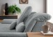 Polstergarnitur >Riordan< Schlaffunktion, Stauraum, Webstoff Corto silber - 314x104x184 (BxHxT)