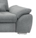 Polstergarnitur >Riordan< Schlaffunktion, Stauraum, Webstoff Corto silber - 314x104x184 (BxHxT)