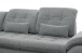 Polstergarnitur >Riordan< Schlaffunktion, Stauraum, Webstoff Corto silber - 314x104x184 (BxHxT)