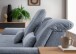 Polstergarnitur >Riordan< Schlaffunktion, Stauraum, Webstoff Corto hellblau - 314x104x184 BxHxT