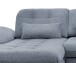 Polstergarnitur >Riordan< Schlaffunktion, Stauraum, Webstoff Corto hellblau - 314x104x184 BxHxT