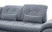 Polstergarnitur >Riordan< Schlaffunktion, Stauraum, Webstoff Corto hellblau - 314x104x184 BxHxT