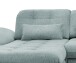 Polstergarnitur >Riordan< Schlaffunktion, Stauraum, Webstoff Corto mint - 314x104x184 (BxHxT)