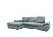 Polstergarnitur >Riordan< Schlaffunktion, Stauraum, Webstoff Corto mint - 314x104x184 (BxHxT)