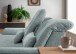 Polstergarnitur >Riordan< Schlaffunktion, Stauraum, Webstoff Corto mint - 314x104x184 (BxHxT)
