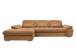 Polstergarnitur >Riordan< Schlaffunktion, Stauraum, Webstoff Corto curry - 314x104x184 (BxHxT)