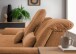 Polstergarnitur >Riordan< Schlaffunktion, Stauraum, Webstoff Corto curry - 314x104x184 (BxHxT)