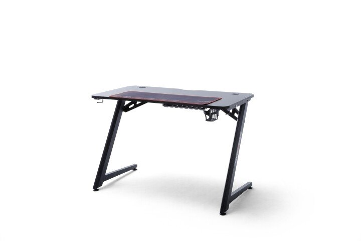 Gamingtisch >DX-RACER< in schwarz, Holzwerkstoff/ Metall - 111x75x80cm (BxHxT)