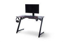 Gamingtisch >DX-RACER< in schwarz, Holzwerkstoff/ Metall - 111x75x80cm (BxHxT)