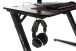 Gamingtisch >DX-RACER< in schwarz, Holzwerkstoff/ Metall - 111x75x80cm (BxHxT)