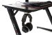 Gamingtisch >DX-RACER< in schwarz, Holzwerkstoff/ Metall - 111x75x80cm (BxHxT)