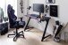 Gamingtisch >DX-RACER< in schwarz, Holzwerkstoff/ Metall - 111x75x80cm (BxHxT)