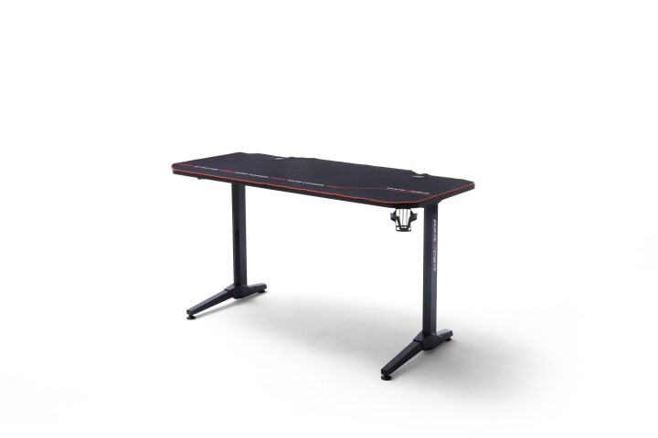 Gamingtisch >DX-RACER< in schwarz, Holzwerkstoff/ Metall - 140x75x66cm (BxHxT)