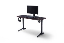 Gamingtisch >DX-RACER< in schwarz, Holzwerkstoff/ Metall - 140x75x66cm (BxHxT)