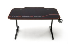 Gamingtisch >DX-RACER< in schwarz, Holzwerkstoff/ Metall - 140x75x66cm (BxHxT)