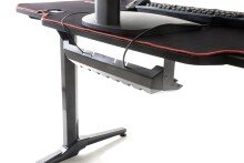 Gamingtisch >DX-RACER< in schwarz, Holzwerkstoff/ Metall - 140x75x66cm (BxHxT)
