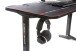 Gamingtisch >DX-RACER< in schwarz, Holzwerkstoff/ Metall - 140x75x66cm (BxHxT)
