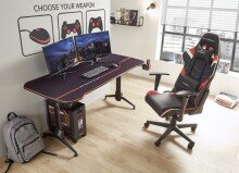 Gaming-Stuhl >DX-RACER< in schwarz/ rot/ weiß...