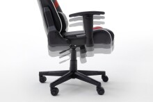 Gaming-Stuhl >DX-RACER< in schwarz/ rot/ weiß - 68x120x68 (BxHxT)
