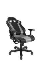 Gaming-Stuhl >DX-RACER< in schwarz / grau - 70x133x70cm (BxHxT)