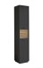 Hochschrank >Liguria< 1 Tür, 2 Schübe, anthrazit / evoke eiche Dekor - 38x191x35cm (BxHxT)