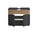 Waschbeckenunterschrank >Liguria< Anthrazit / Evoke Eiche Dekor - 80x64x40 (BxHxT)