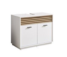 Waschbeckenunterschrank >Liguria< in Weiß /...