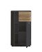 Badkommode >Liguria< in Anthrazit / Evoke Eiche Dekor - 60x106x35cm (BxHxT)