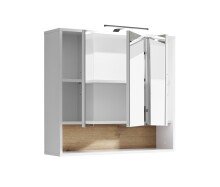 Badezimmerspiegelschrank >Liguria< in Weiß /...