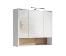 Badezimmerspiegelschrank >Liguria< in Weiß /...