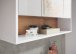 Badezimmerspiegelschrank >Liguria< in Weiß / Evoke Eiche Dekor - 80x72x21cm (BxHxT)