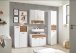 Badezimmer-Set >Liguria< (4-tlg.) in Weiß / Evoke Eiche Dekor - 220x191x40 (BxHxT)