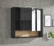 Badezimmer-Set >Liguria< (2-tlg.) in Anthrazit / Evoke Eiche Dekor - 80x191x40 (BxHxT)