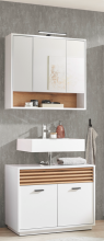 Badezimmer-Set >Liguria< (2-tlg.) in Weiß /...