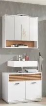 Badezimmer-Set >Liguria< (2-tlg.) in Weiß /...