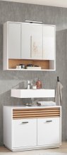 Badezimmer-Set >Liguria< (2-tlg.) in Weiß /...