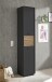 Badezimmer-Set >Liguria< (3-tlg.) in Anthrazit / Evoke Eiche Dekor - 140x191x40 (BxHxT)
