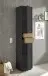 Badezimmer-Set >Liguria< (3-tlg.) in Anthrazit / Evoke Eiche Dekor - 140x191x40 (BxHxT)
