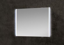 LED-Lichtspiegel >Mirror< in weiß / spiegel - 83x65x3 (BxHxT)