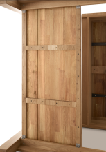 Kochinsel >Ponza< 2 Schubladen, in Eiche geölt, Massivholz - 120x91x90cm (BxHxT)