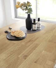 Kochinsel >Ponza< 3 Schubladen, in Eiche geölt, Massivholz - 180x91x90cm (BxHxT)